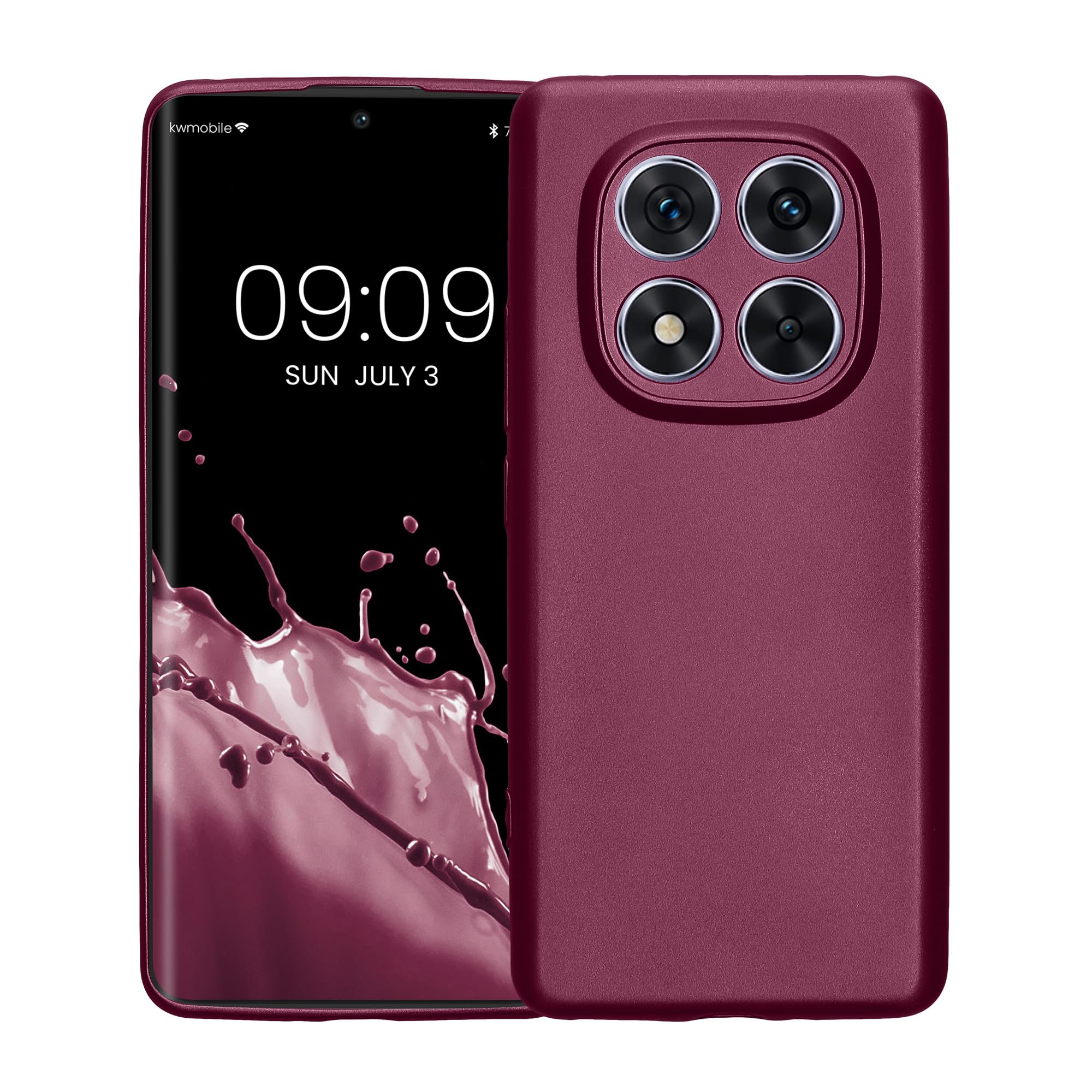 kwmobile Carcasa Compatible con Xiaomi Redmi Note 14 Pro 5G / Poco X7 Funda - Funda Ultrafina de TPU con Bordes elevados - Lavanda Metalizado — view 8