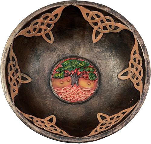 Miniatura 4 de Ebros - Figura decorativa de árbol de la vida celta ancestral de 8.5 pulgadas de alto, estatua decorativa de Trinidad celta