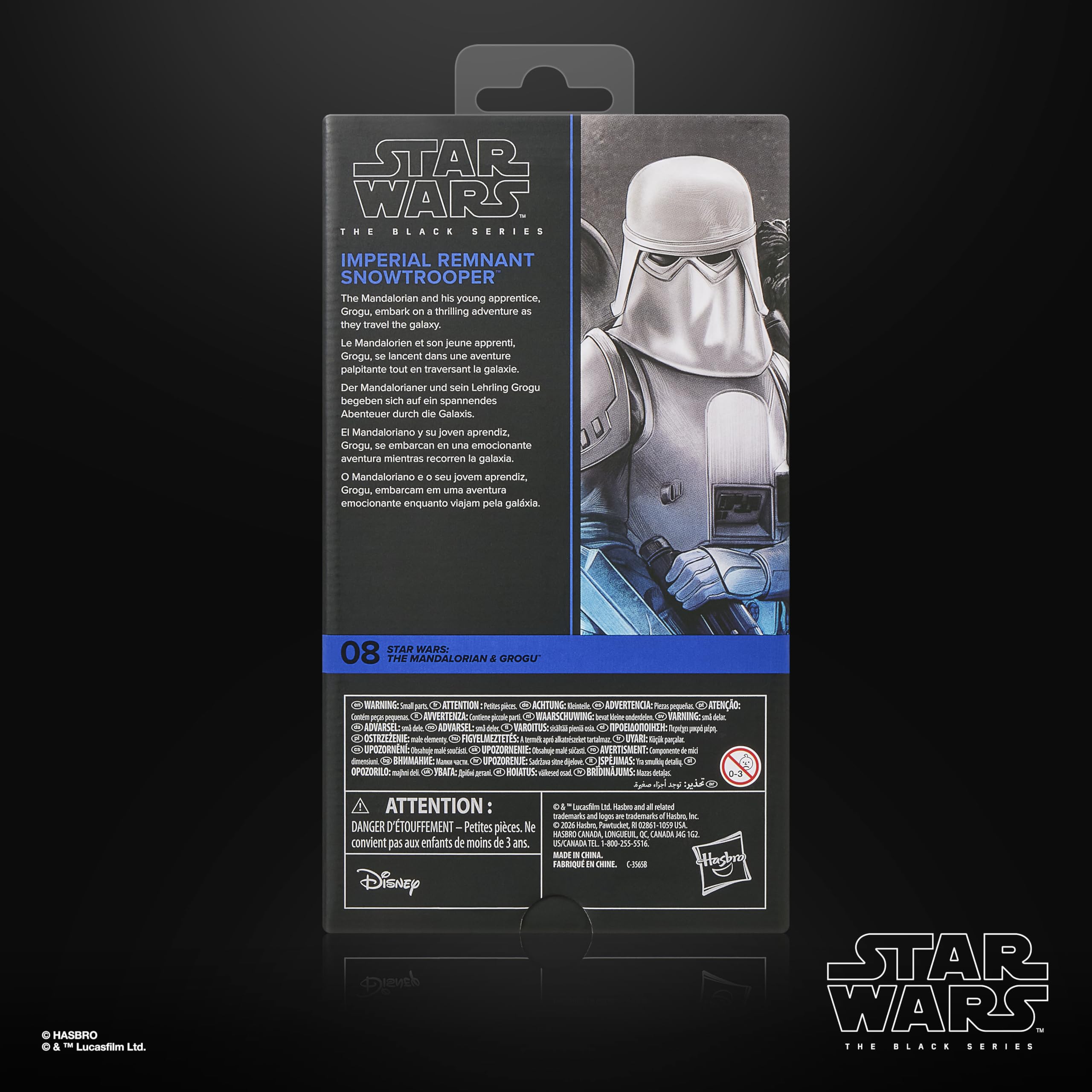 Star Wars The Black Series, Imperial Remnant Snowtrooper, The Mandalorian & Grogu, Figura Premium Coleccionable de 15 cm