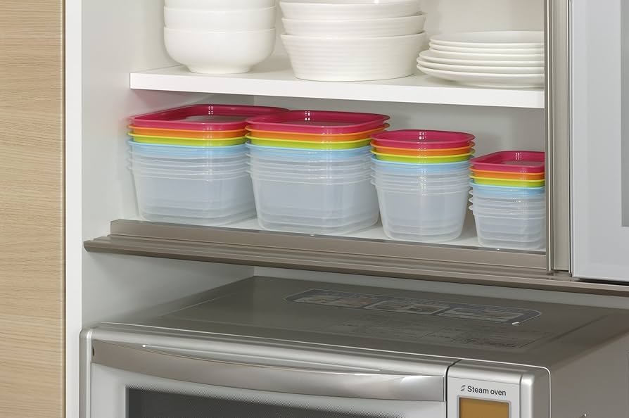 Amazon｜イノマタ化学 電子レンジ容器 楽ちんパック 蓋をした