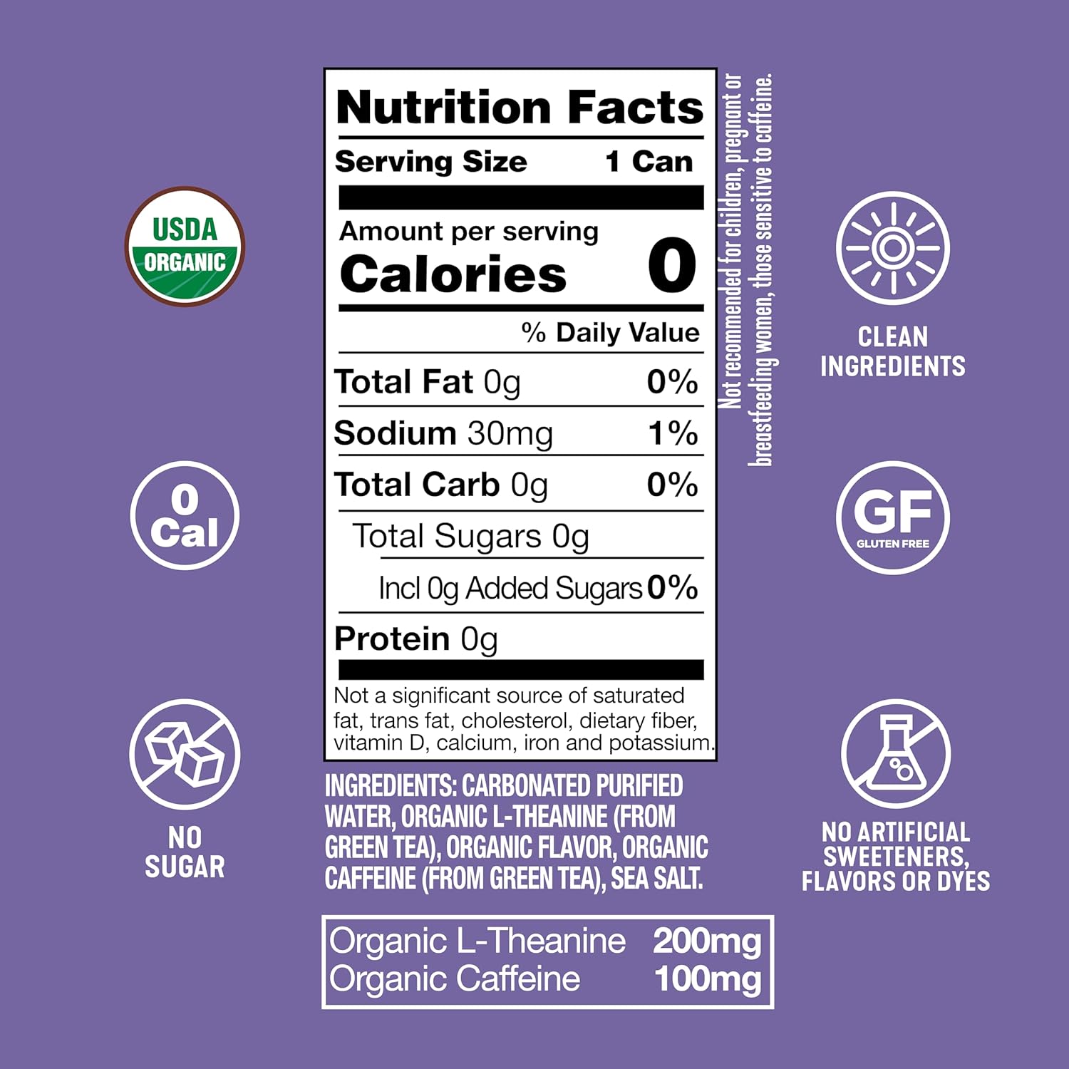 ARDOR ENERGY Sparkling Water with 100mg Natural Caffeine & 200mg L-Theanine from Organic Green Tea for Smooth Energy & Focus | Healthy Energy Drink | No Sugar, Zero Calories, Vegan, Gluten-Free | Blueberry Pom (Pack of 12, 12oz cans)