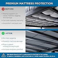 Vista 5 de Meliusly Tabla Bunkie de Servicio Pesado de 10mm Tamaño Full (54x75'') Diseño de Tabla de Cama de Perfil Bajo Patente Pendiente - Transpirable