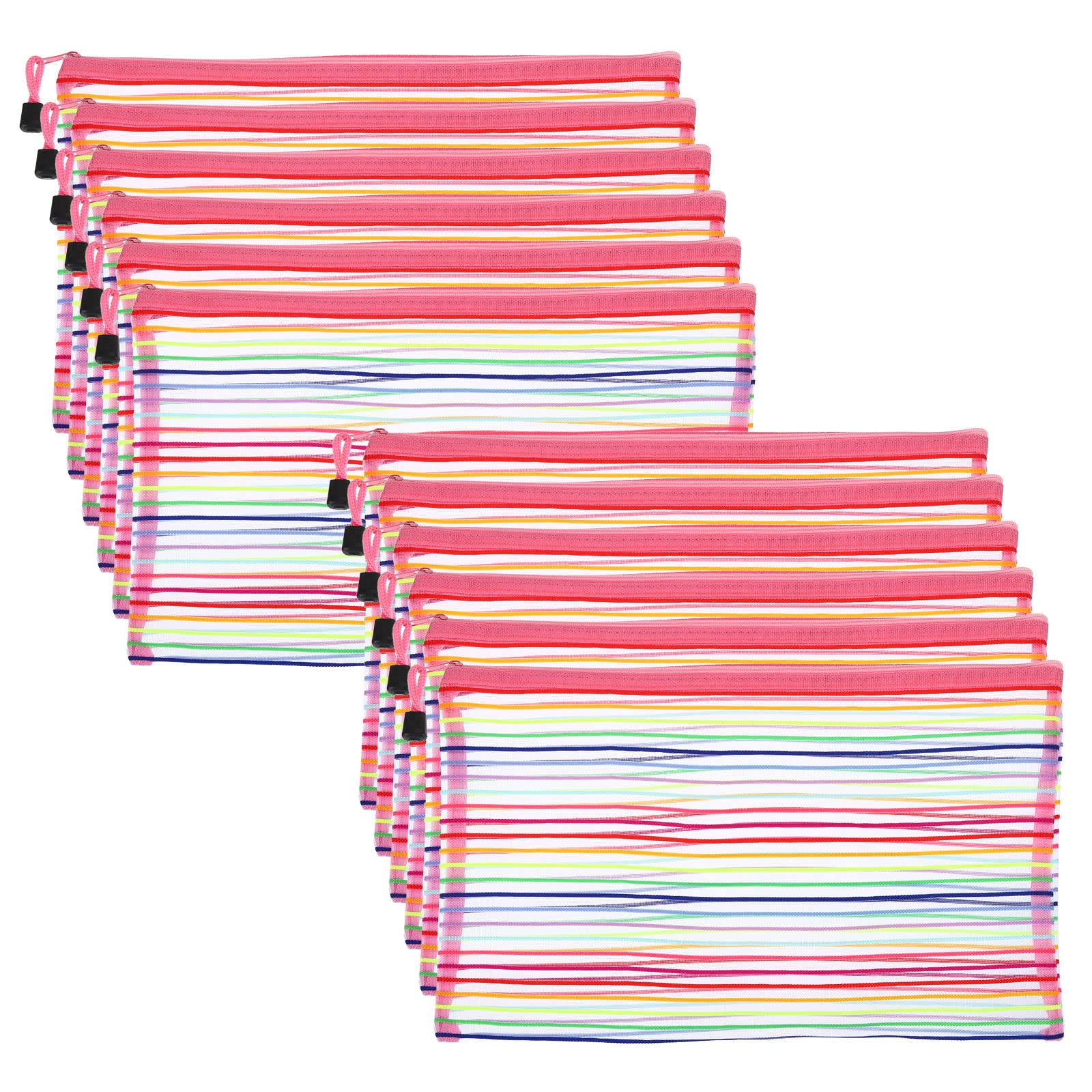 PATIKIL Mesh Zipper Pouch