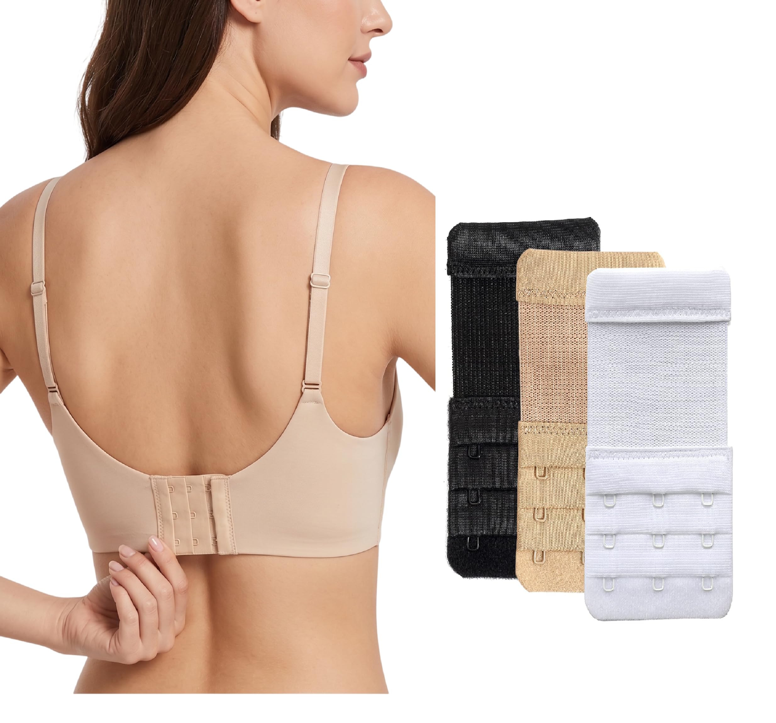 dilency sales Bra With Elastic Hook Extender- 2 & 3 Hooks Combo for Women/Girls (Free Size)-picture-27