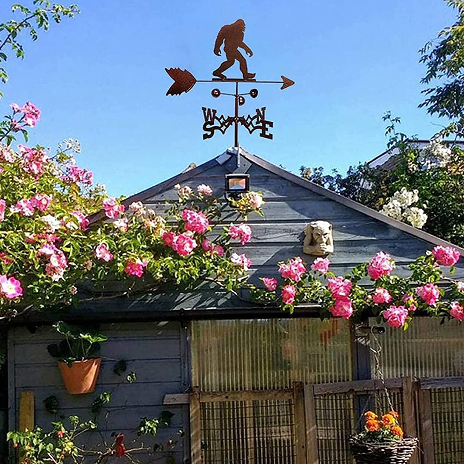 Girouette décorative pour maison, support météo, décoration de jardin, ind
