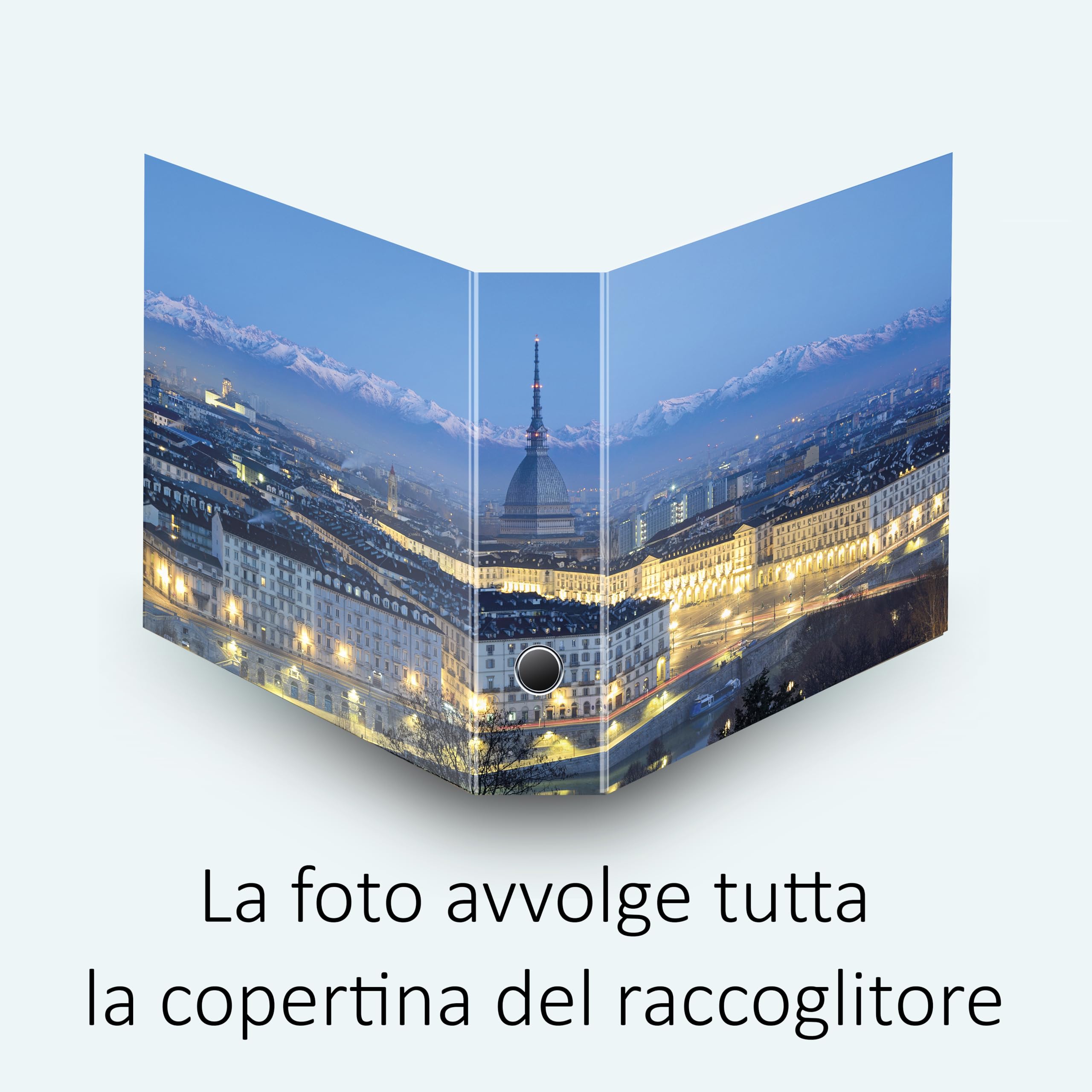 Set da 4 raccoglitori ad anelli TORINO - Faldoni SHAREPRINTING (H31 con 4 anelli)