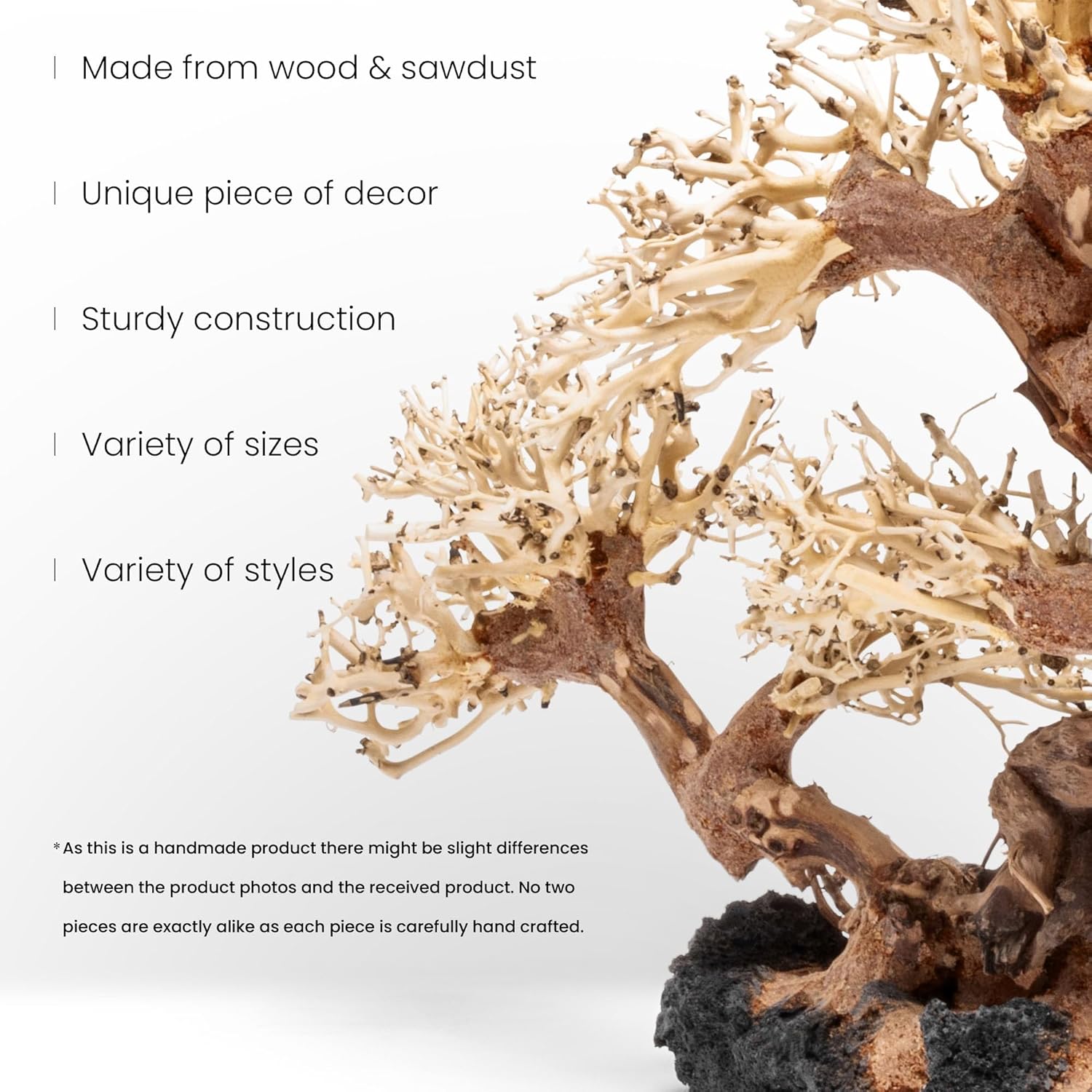Ultum Nature Systems Bonsai - Handcrafted Hardscape Driftwood for Aquarium, Terrarium, Vivarium, Natural Aquascape Hardscape Decorations, Aquascaping Hardscape for Live Aquatic Plants - 011, Medium