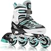 2pm Sports Adjustable Inline Skates, Stylish Design Beginner Roller Skates for Boys and Girls