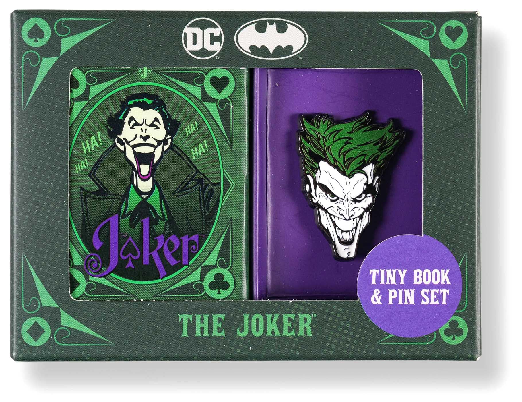 DC Comics: The Joker Tiny Book and Pin Set (Batman)