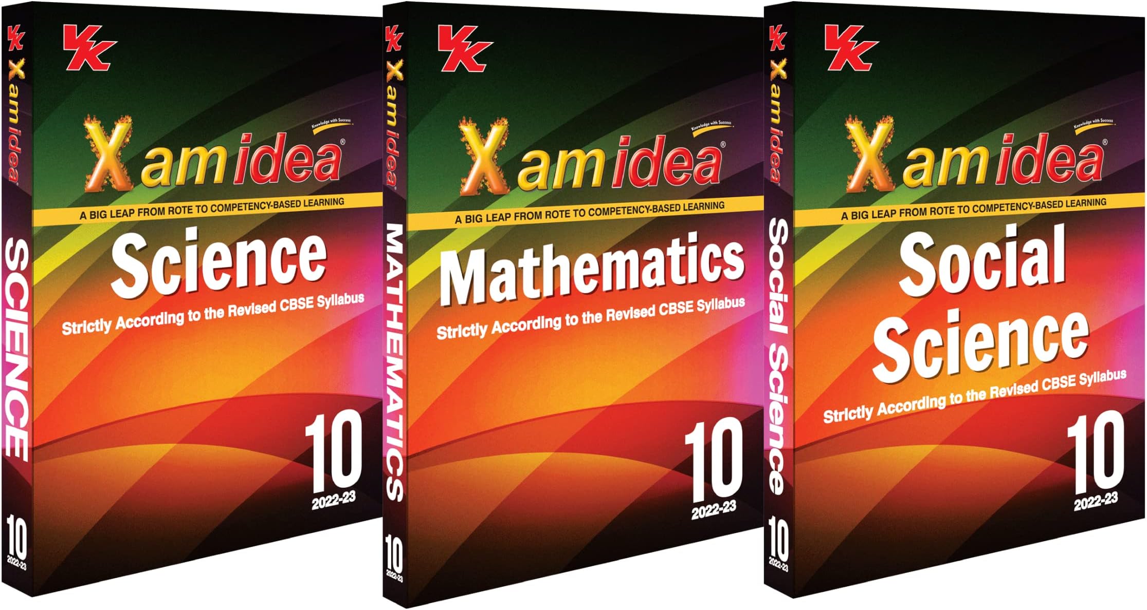 Xam idea Bundle Set of 3 Books (Science, Social Science & Mathematics) Book Class 10 | CBSE Board | Chapterwise Question Bank | 2022-23 Exam