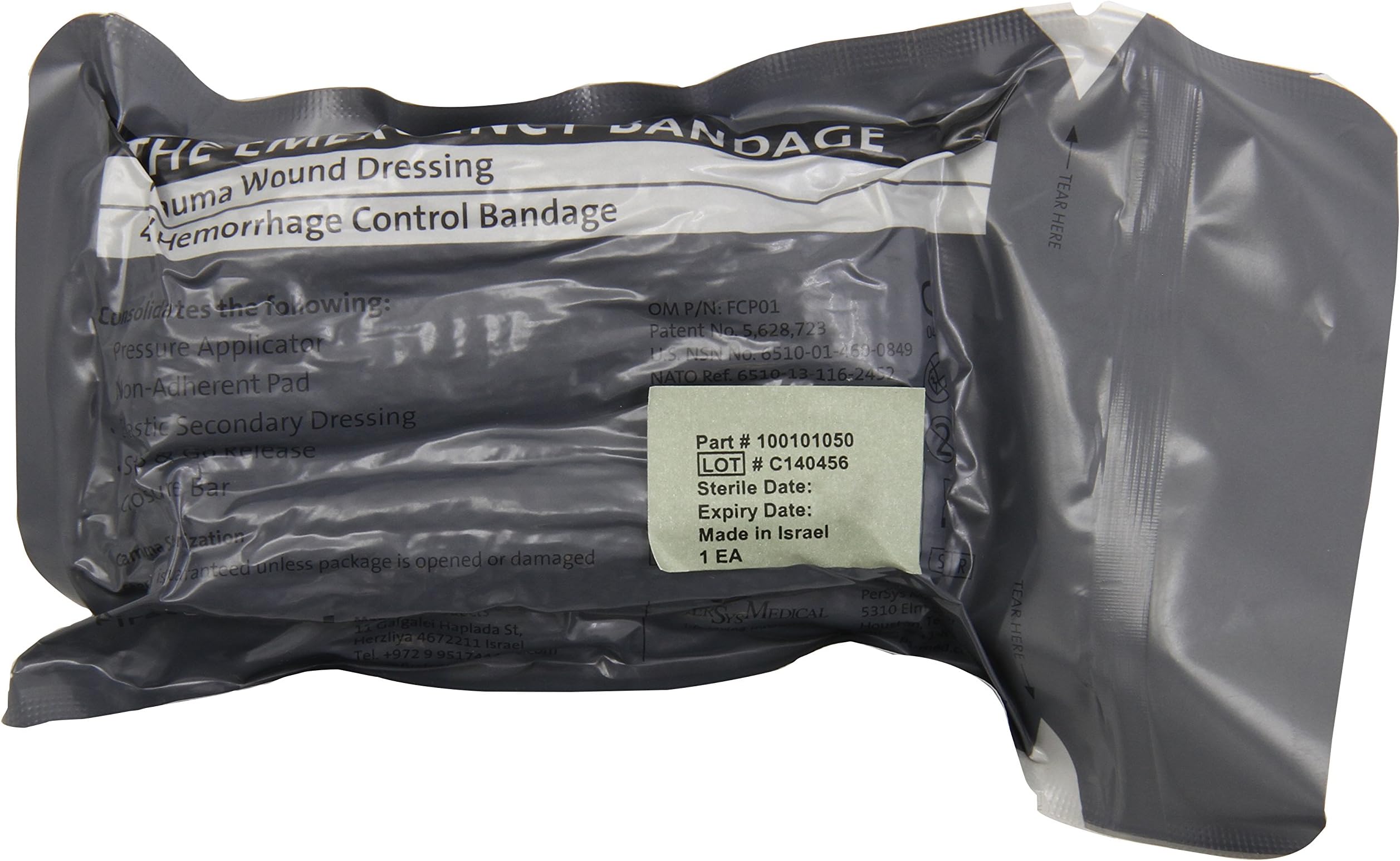 PerSys Medical Israeli Emergency Bandage 4"