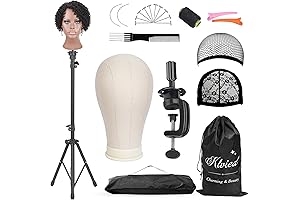 Klvied: Pro-Grade Reinforced Wig Stand with Detachable Head Display