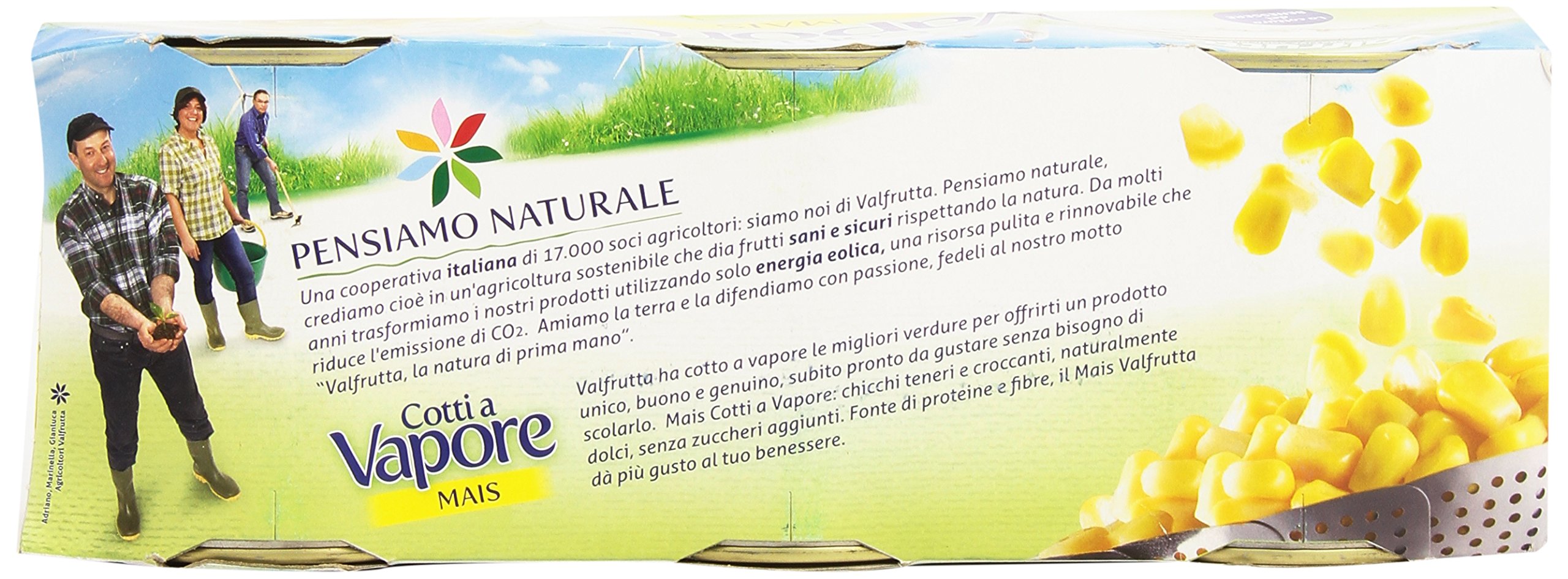 Valfrutta Mais - 4 confezioni da 3 pezzi da 326 g [12 pezzi, 3912 g]