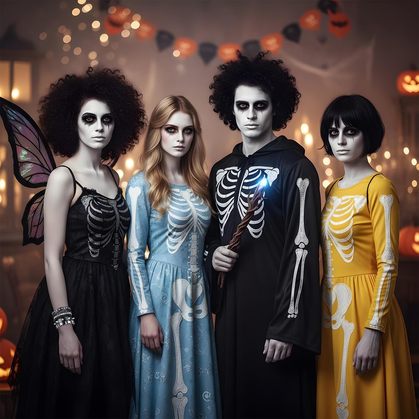 Tucnoeu 4szt. zestaw punkowych bransoletek z kolcami, biżuteria emo goth z lat 80. z kolcami, opaski na nadgarstek, akcesoria biżuteryjne dla mężczyzn i kobiet