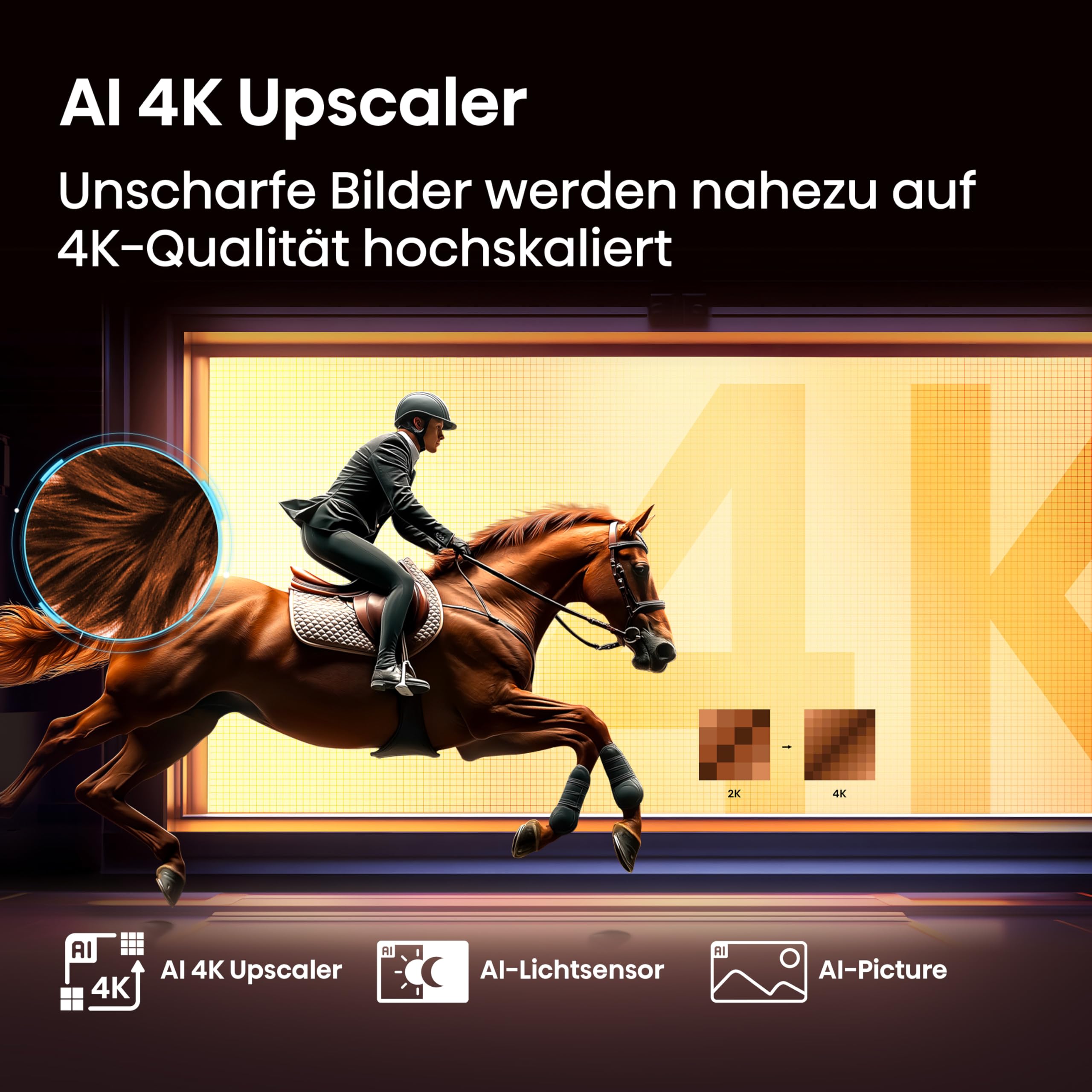 Hisense Bundle of 50E7Q Fehrnseher, 50 Zoll, 4K QLED, Smart TV+ HS2100, 2.1 Kanal Soundbar, 240W max Audio Power,Dolby Audio, DTS Virtual:X, Ultra-Slim Wireless subwoofer, TV Mode, EzPlay