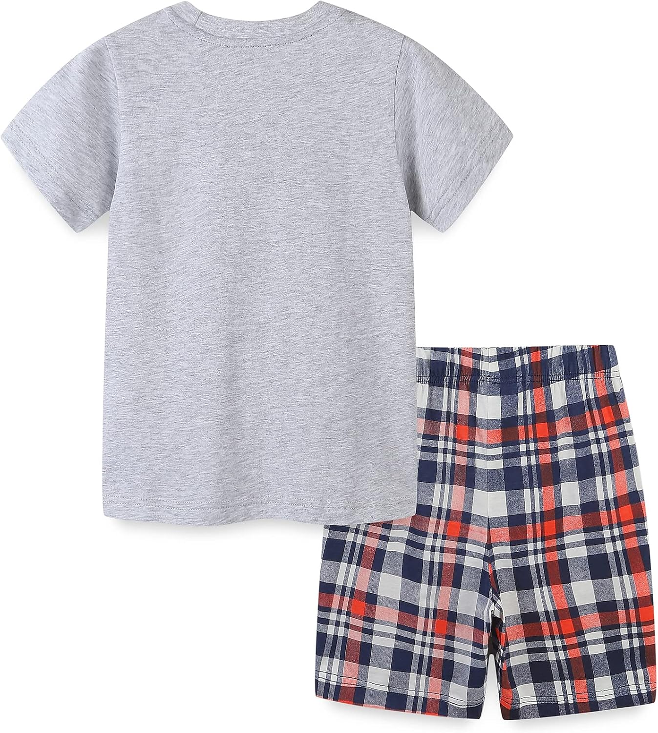 Bumeex Toddler Boy's Cotton Short Sleeve T-Shirt and Short Set 1-7Y - Image 2