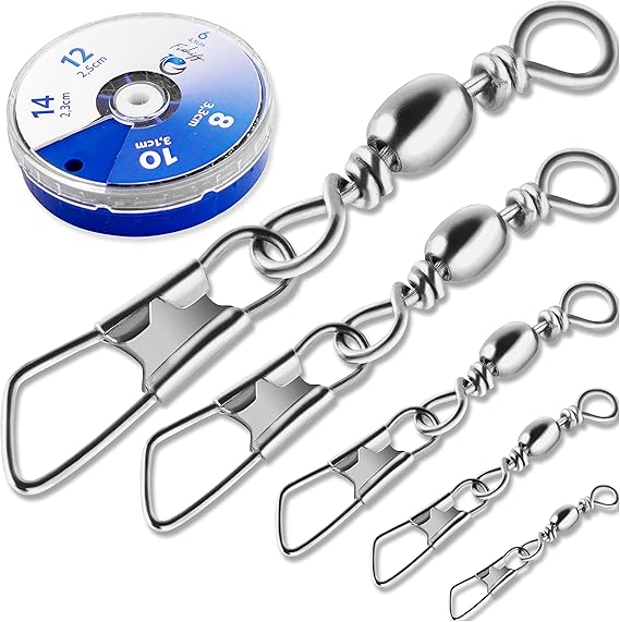 Piscorush Angel Wirbel Set 50-teilig - Kugellager Wirbel #0-4