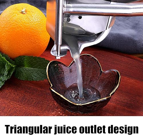 Miniatura 5 de Exprimidor de limón de acero inoxidable, exprimidor manual de alta resistencia, prensa manual de jugo de exprimir, extractor de jugo de naranja y