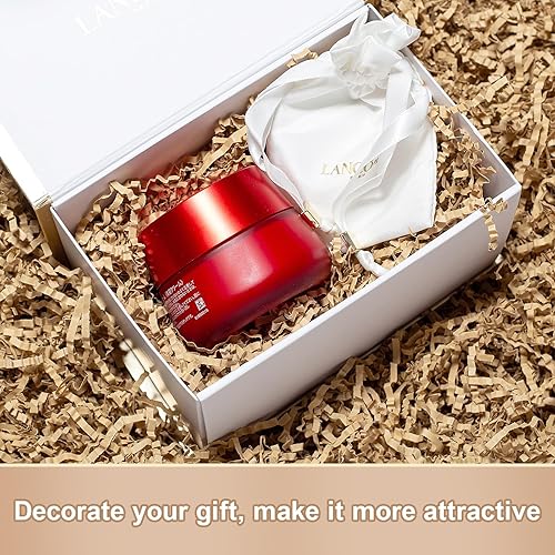 Miniatura 45 de Wowxyz Papel de corte arrugado de 2 libras, papel triturado de color blanco arrugado – Caja de regalo, cesta de relleno de bolsa, relleno de confeti