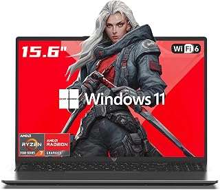 MALLRACE 2026 AMD Ryzen 7 7730U Gaming Laptop: 16GB RAM, 512GB SSD, 15.6" FHD IPS, WiFi 6, Backlit KB, Win 11
