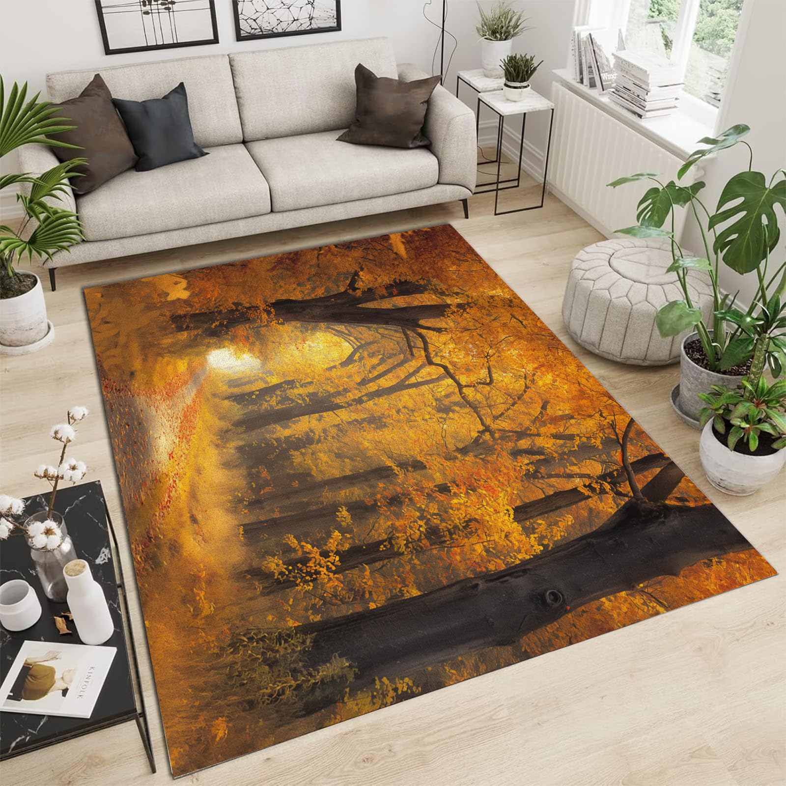Tapis moderne salon chambre abstrait poil ras doux 150x210cm