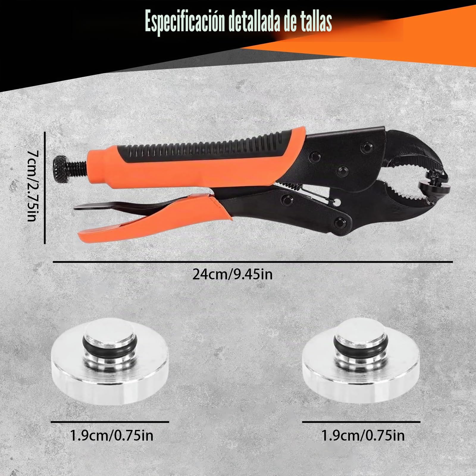Corchetes de Presión Metálicos Kit - Alicates Ajustables con 3 Matrices Magnéticas, 100 Botones de 15mm para Cuero, Lona, Barcos, Ropa y Bricolaje