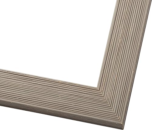 Miniatura 2 de Poster Palooza Marco completo de madera gris de contraste envejecido de 10 x 15 pulgadas con plexiglás acrílico UV, parte trasera de tablero de