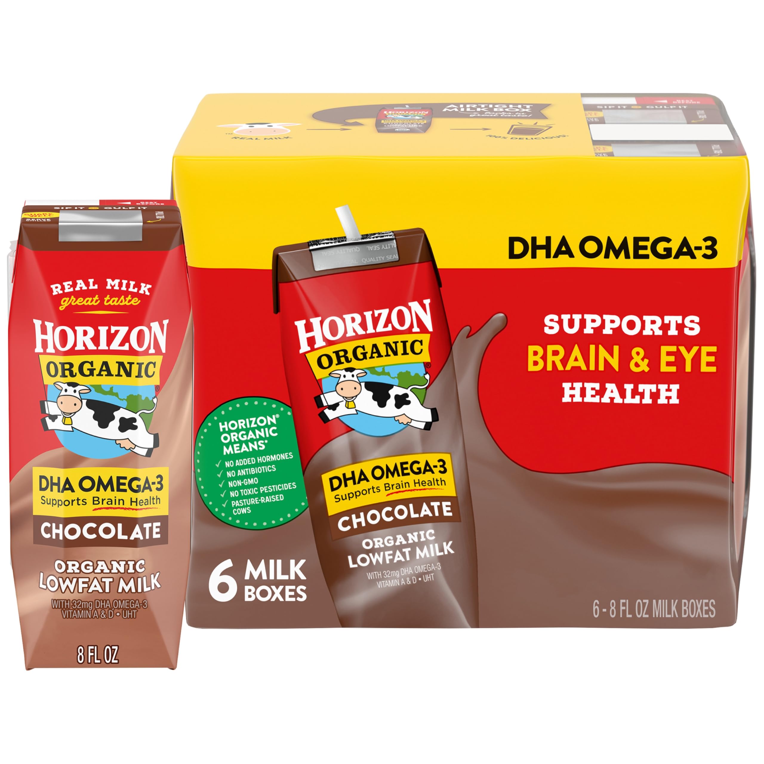Amazon.com: Horizon Organic Shelf Stable 1% Lowfat DHA Omega-3
