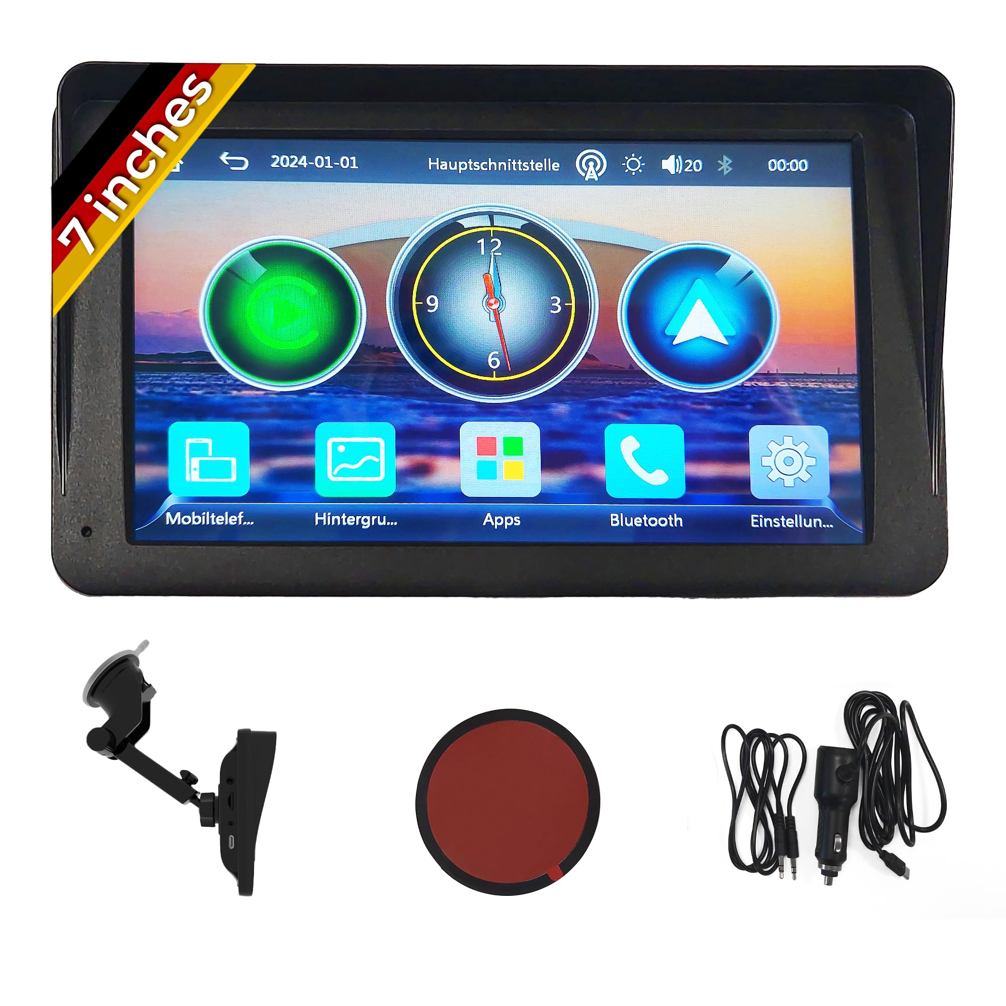 Technaxx Wireless Car Play & Android Auto Display 7