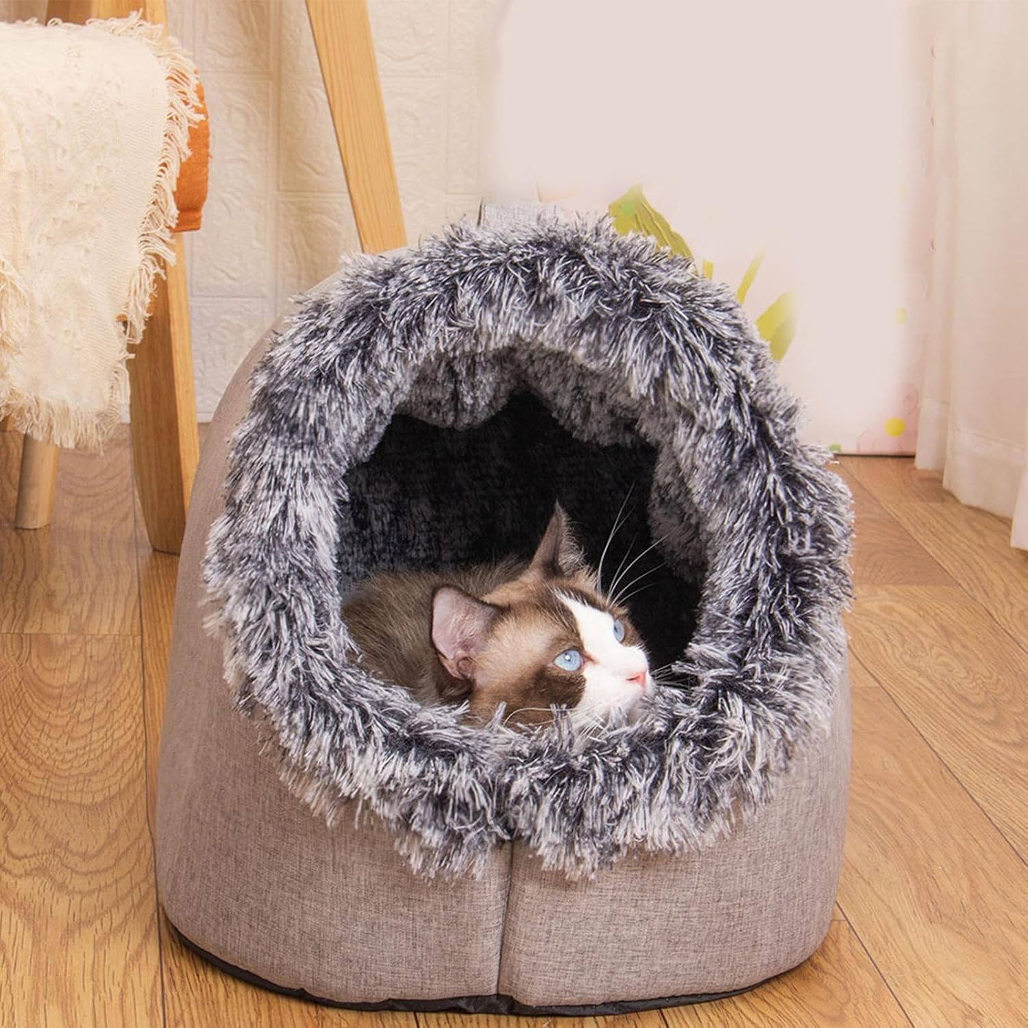 Pet Winter Houses - Warm Cat Shelter, House for Outdoor Cats in Winter, Soft and Self Warming Kitten beds, Insulated Cat House, Shelter for Ferrel Cats, Rabbit Hutch for Bunnies