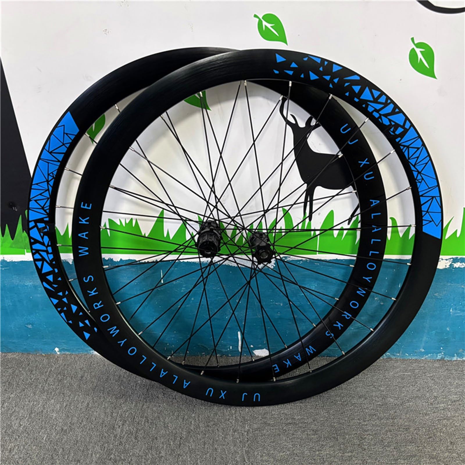 Zestaw kół do roweru szosowego 700C, hamulec tarczowy, obręcz z podwójną ścianką ze stopu aluminium, 45 mm, koła żwirowe, oś przelotowa, 100 mm/142 mm, do zestawu kołowego 7-12-biegowego (srebrny