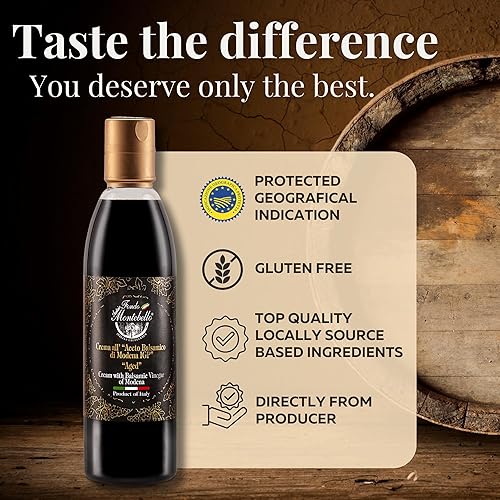 Miniatura 6 de Esmalte balsámico envejecido de 8.45 onzas líquidas (8.5 fl oz), llovizna de vinagre balsámico de alta densidad, crema con vinagre balsámico de