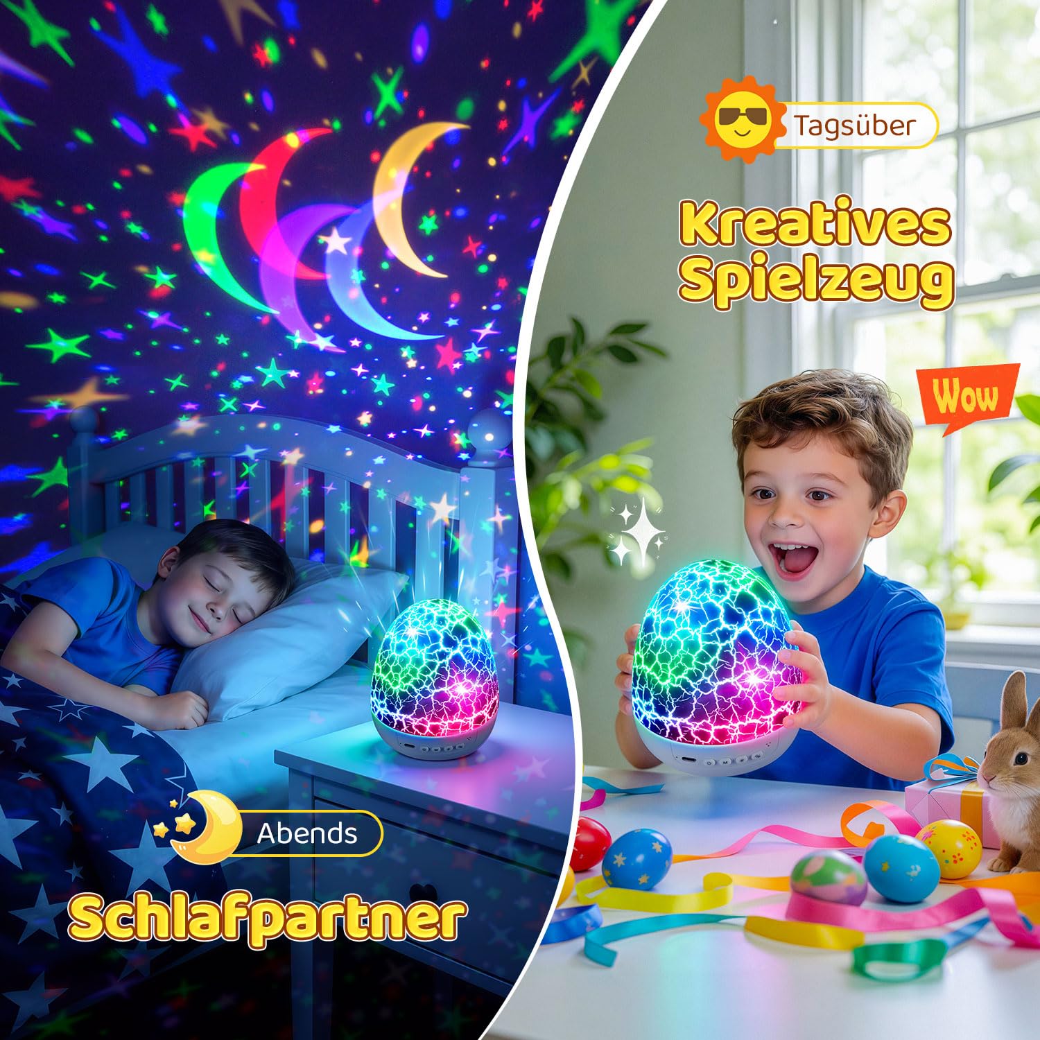Dinosaurier Spielzeug Nachtlicht Kinder Projektor, 15 Musik Nachtlicht kinder Dinosaurier Spielzeug, 3 Filme+31 Farben Dino Lampe, Fernbedienung+Helligkeit+Timer Dino Ei, Junge 4 Jahre Geschenkideen