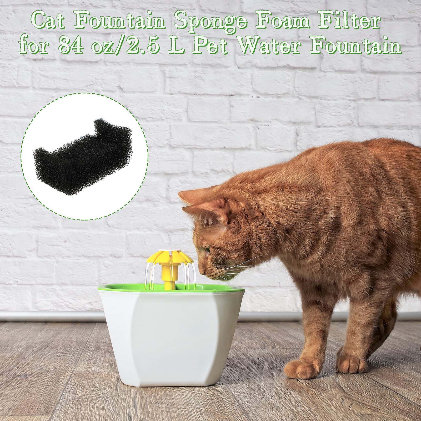 Filtri Per Cani Gatti 240 Pezzi Filtri Spugna Per Fontane D'Acqua Per Animali - Ricambi Per Distributori Automatici