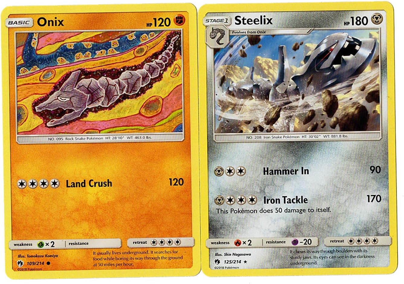 Steelix 125/214 - Lost Thunder - Evolution Pokemon 2 Card Set - Rare