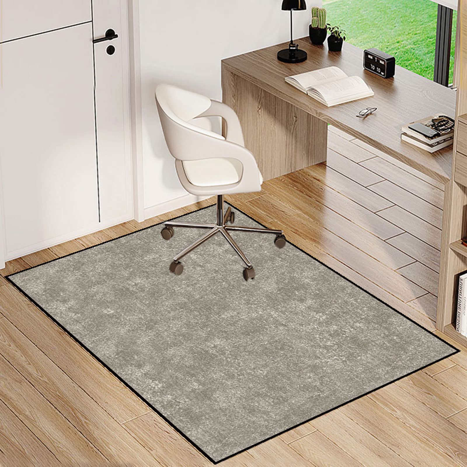 Alfombrilla para silla para suelos alfombrados, protección para la oficina en casa y sala de juegos, diseño antideslizante, superficie de fácil deslizamiento que mejora la seguridad y comodidad del