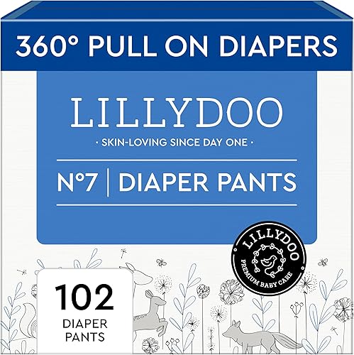 Miniatura 15 de LILLYDOO Pantalones de Pañal para Niños Pequeños - Talla 6 (29+ libras), Suministro Mensual (114 Unidades), Amigables con la Piel, Ultra Suaves, Sin