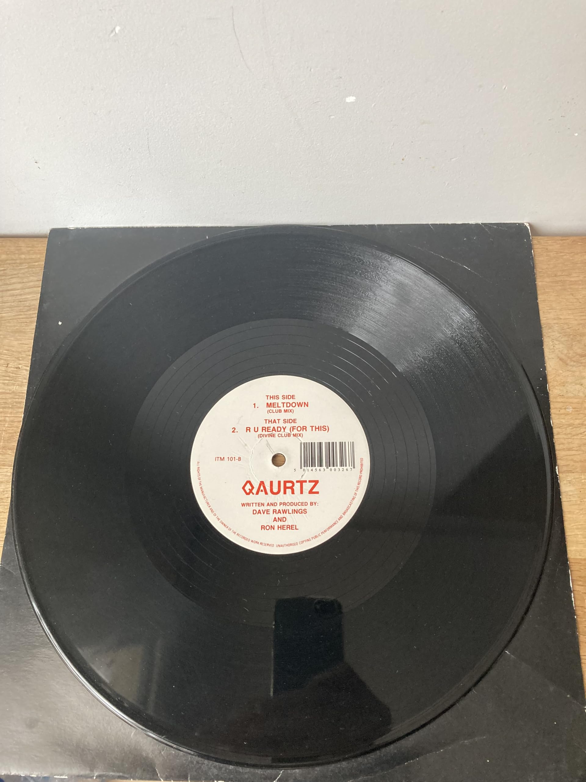 Qaurtz Quartz Meltdown (club mix) Disque Maxi 45 tours ITM 101 1989