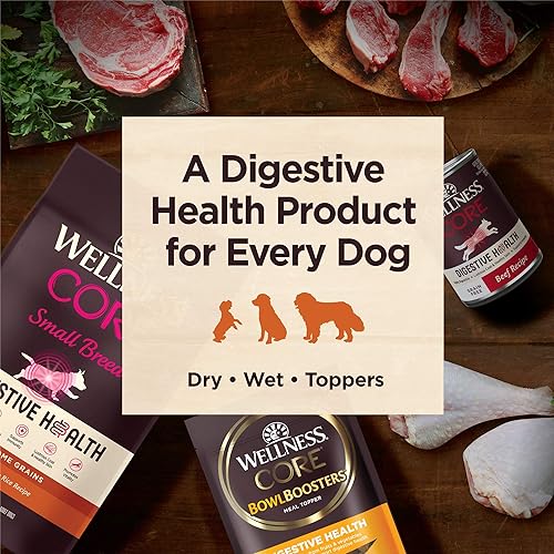 Miniatura 9 de Wellness CORE - Alimento seco para perros con granos saludables, altamente digerible, para perros con estómagos sensibles, fabricado en Estados