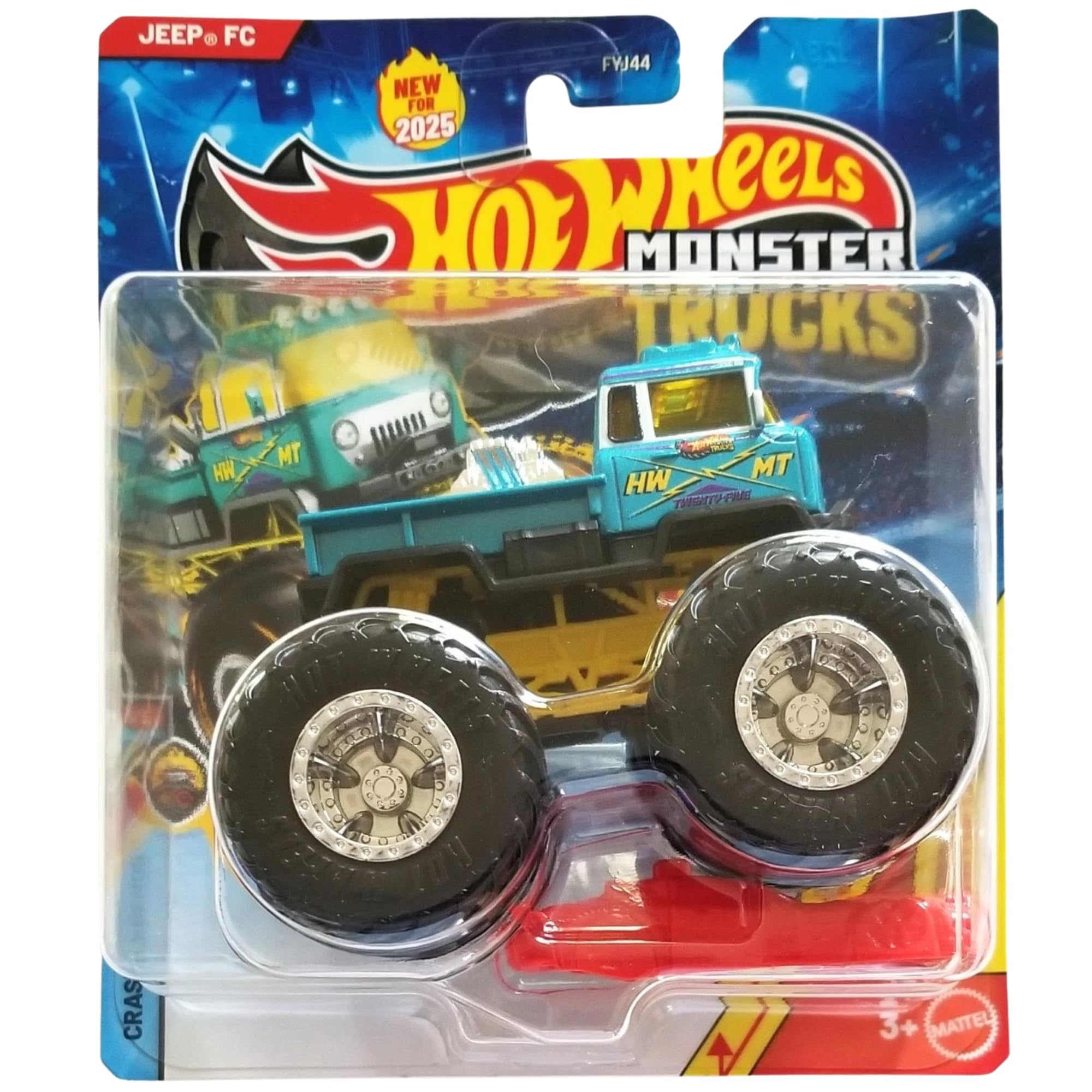 Hot Wheels Monster Trucks - (Jeep FC JCD67), Red, 2 cm x 3 cm x 1 cm