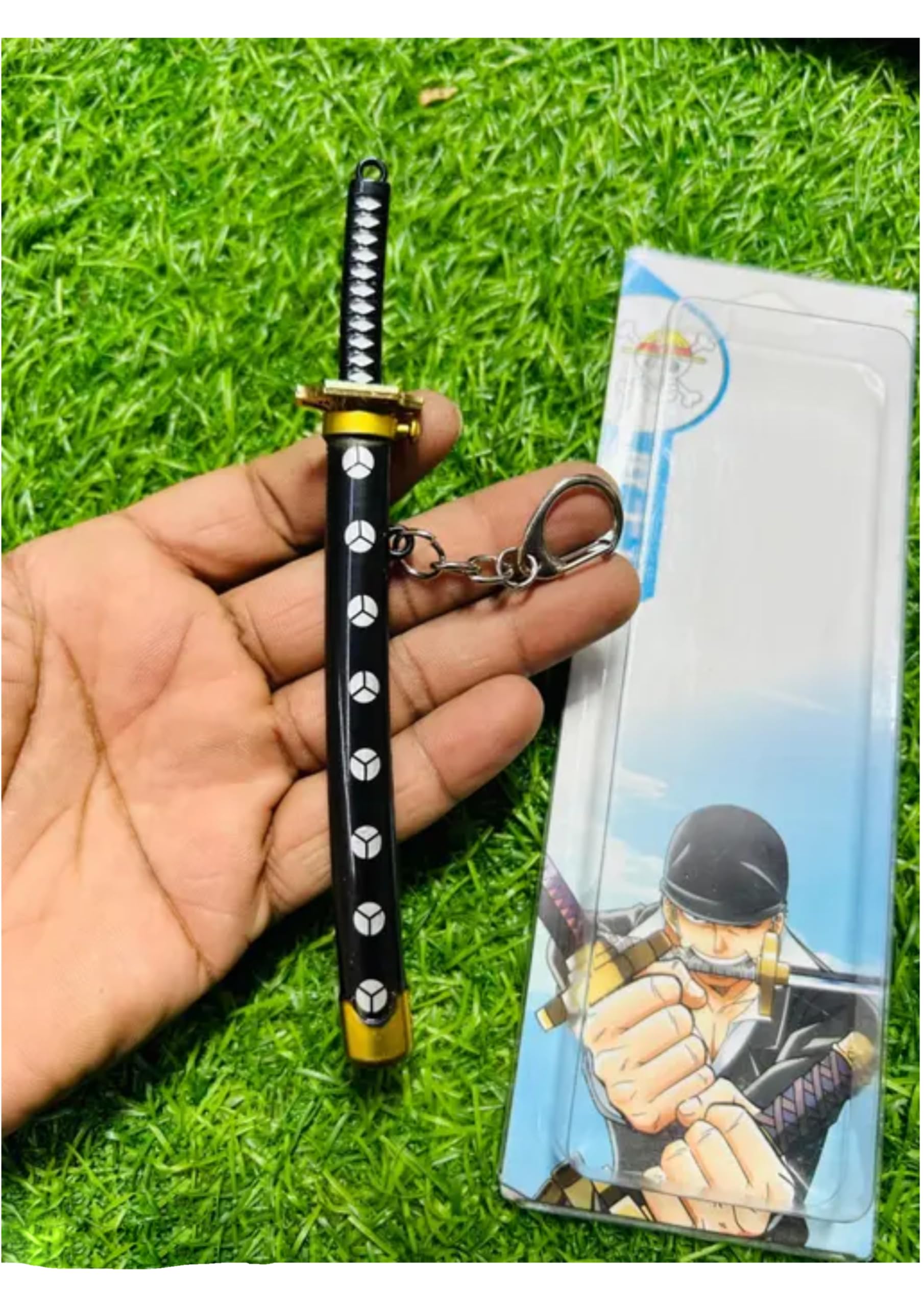 Plastic Katana With Lock System And Scabbard Collectable Anime Toy Keychains | Mini Samurai Sword Key Ring For Car, Bike & Bag | Anime Inspired Gift For Bike - (Pack Of 1 Pc) - Image 2 thumbnail