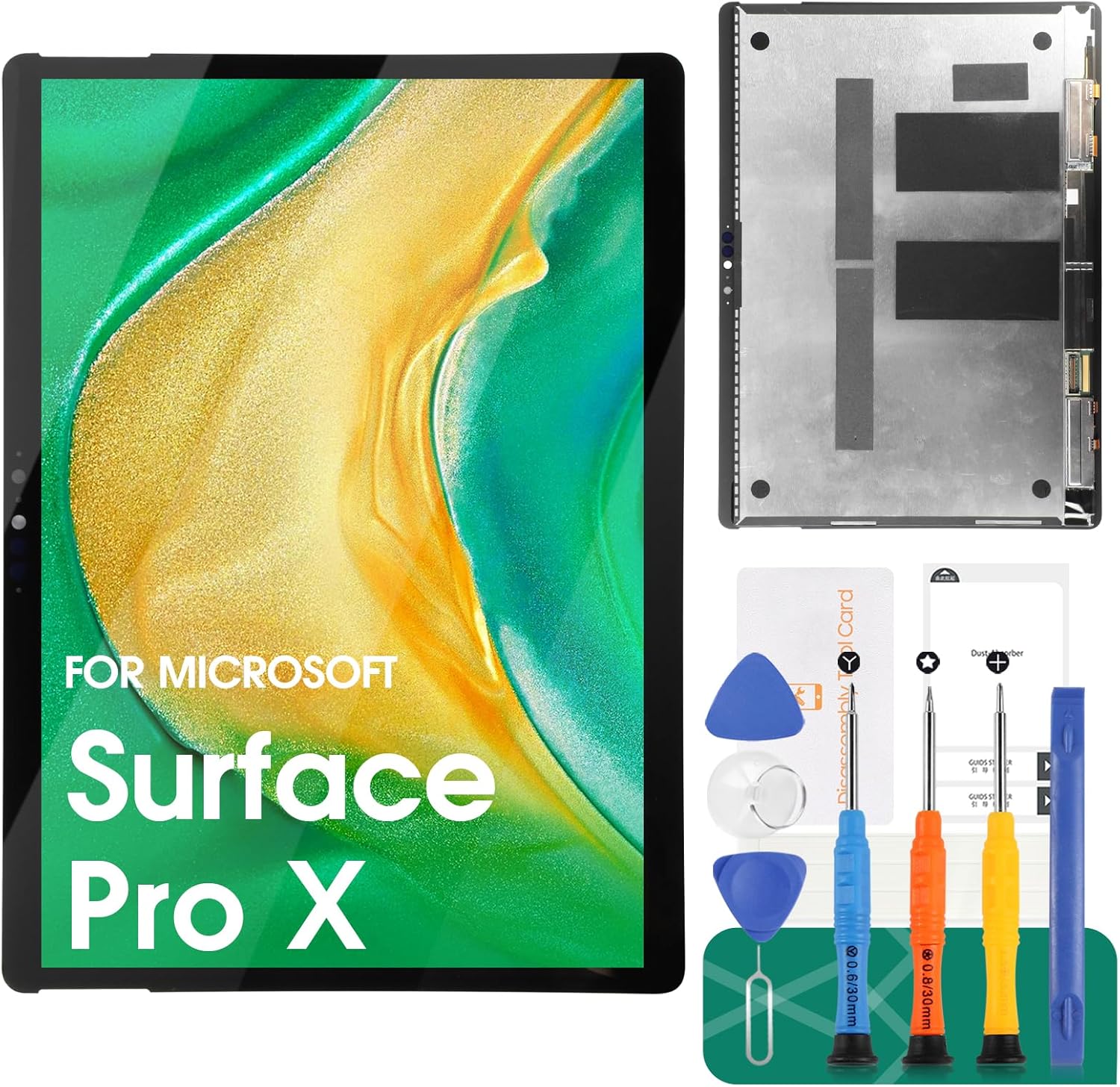 Replacement for Microsoft Surface Pro X 1876 M1042400 LCD Display Touch Screen Glass Digitizer Full Assembly