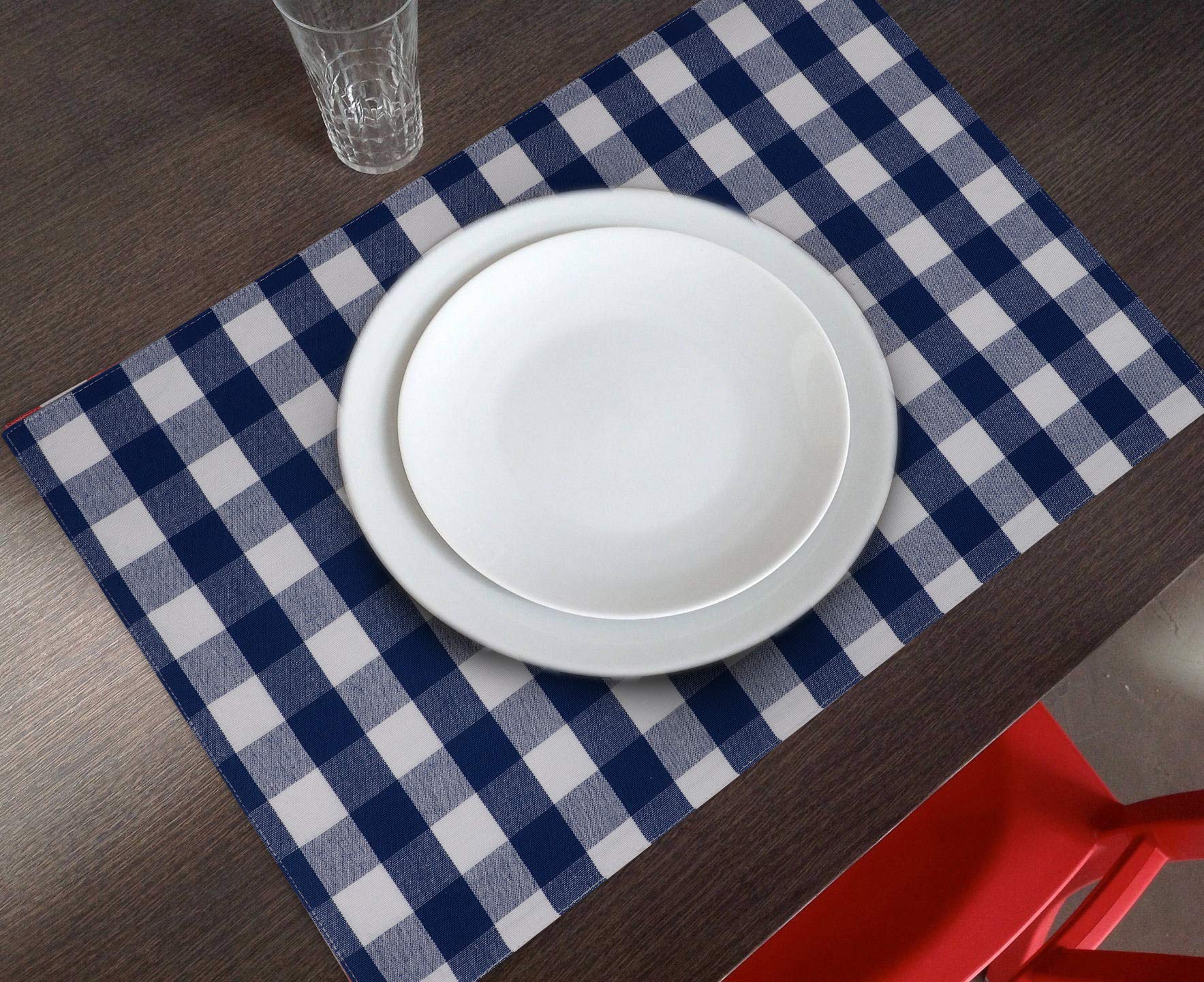Placemats For Dining Table 100% Cotton Placemats 14''x20'' Over Sized Tablema