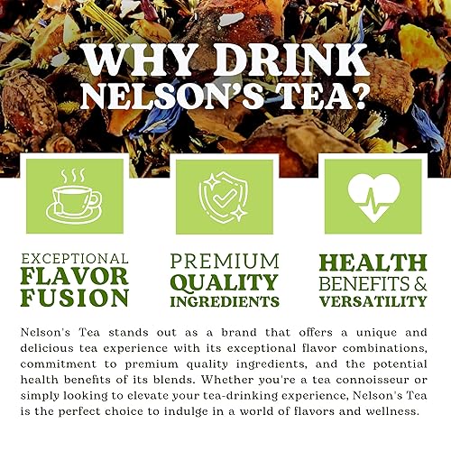 Vista 19 de Nelson's Tea Especias de vainilla y nueces, cortadas y tamizadas, té rooibos de hojas sueltas con bajo contenido de cafeína, arbusto de miel, yerba