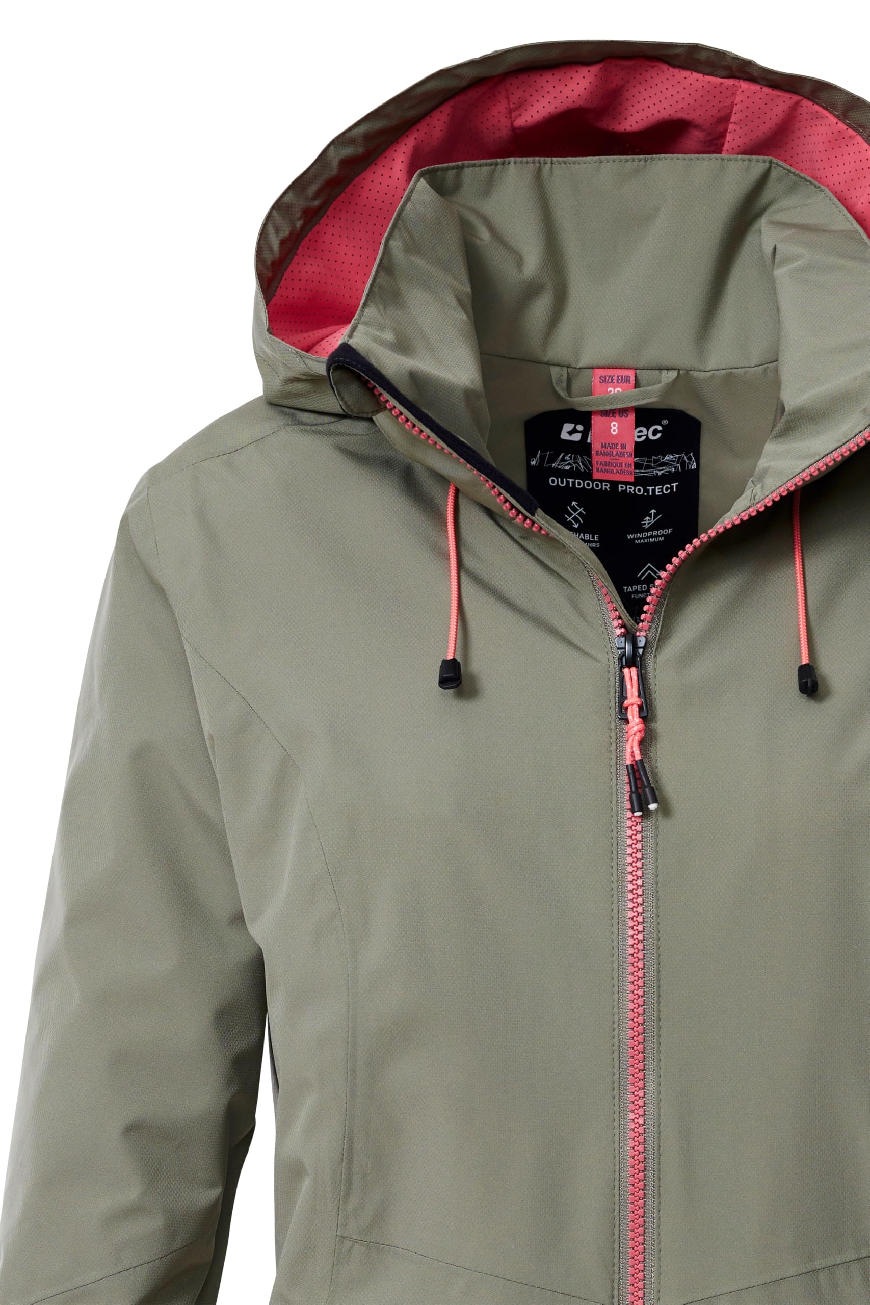 Killtec Damen Regenjacke Ooks 1 Veste de pluie/veste fonctionnelle imperméable avec capuche Femme