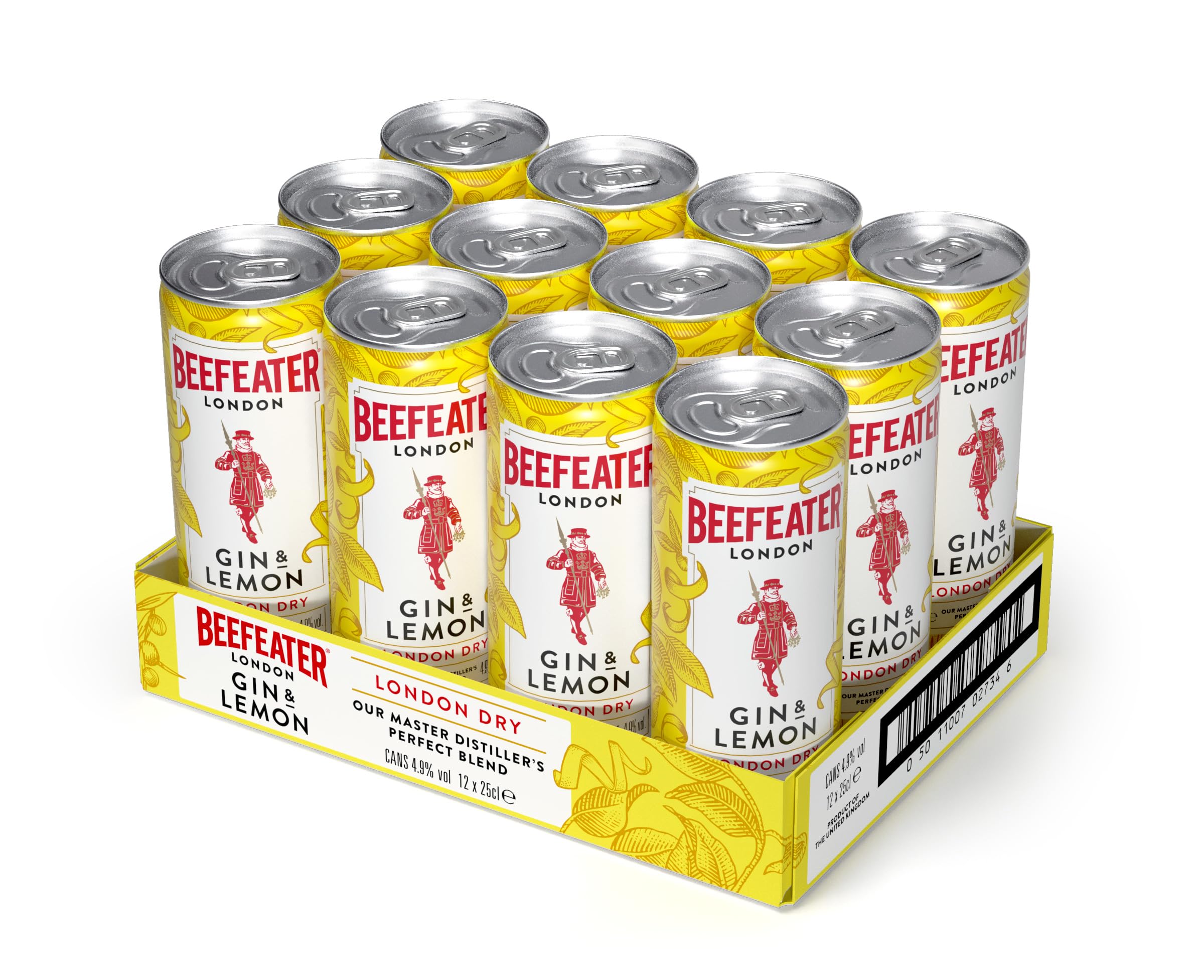 Beefeater Gin&Lemon REDI Cóctel 12 unidades con POLARBOX de Regalo - 250 ml