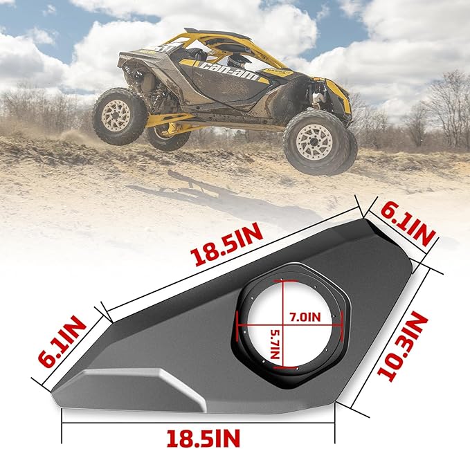 Pods de Parlantes Inferiores de 6.5" para Can-Am Maverick R 2024-2025 miniatura 6