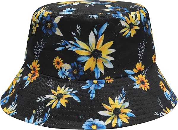 ZLYC Femmes Hommes Chapeau Bob Été Chapeau de Pêcheur - 4