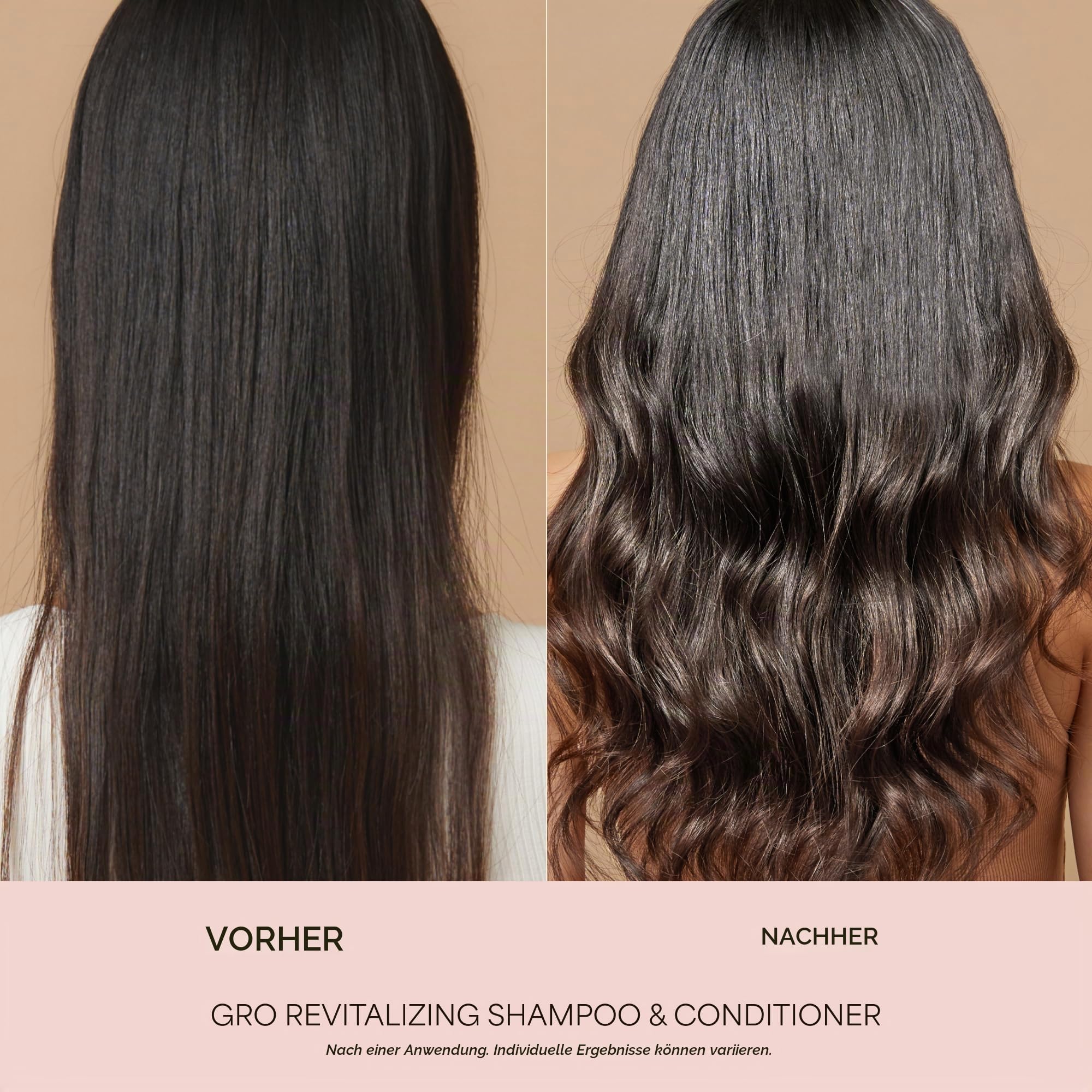 VEGAMOUR Revitalisierendes Gro-Shampoo, das dickeres und voluminöses Haar begünstigt, sulfatfreies Shampoo