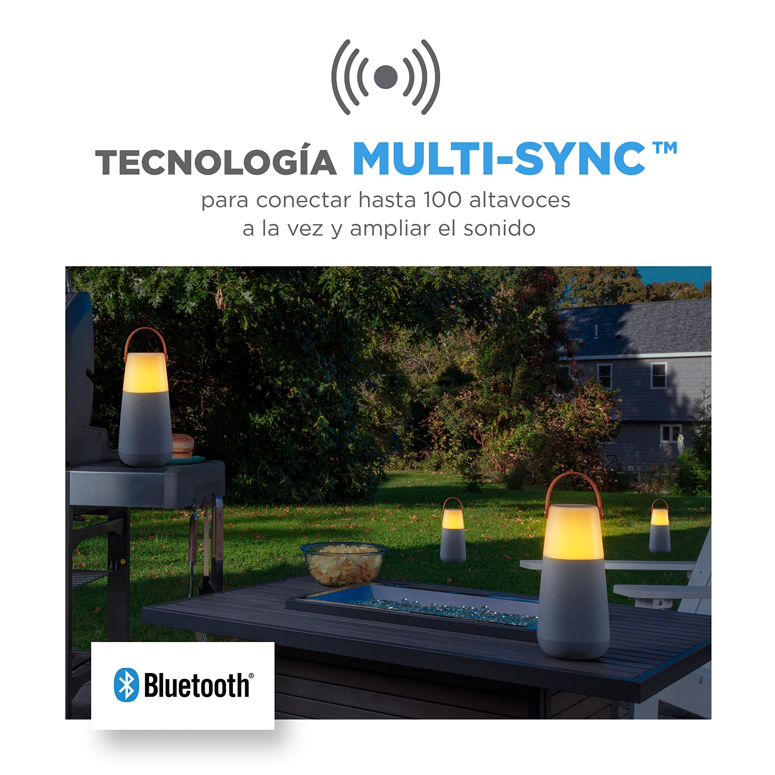 ION Bright MAX Altavoz Bluetooth Portátil Resistente al Agua de 60W